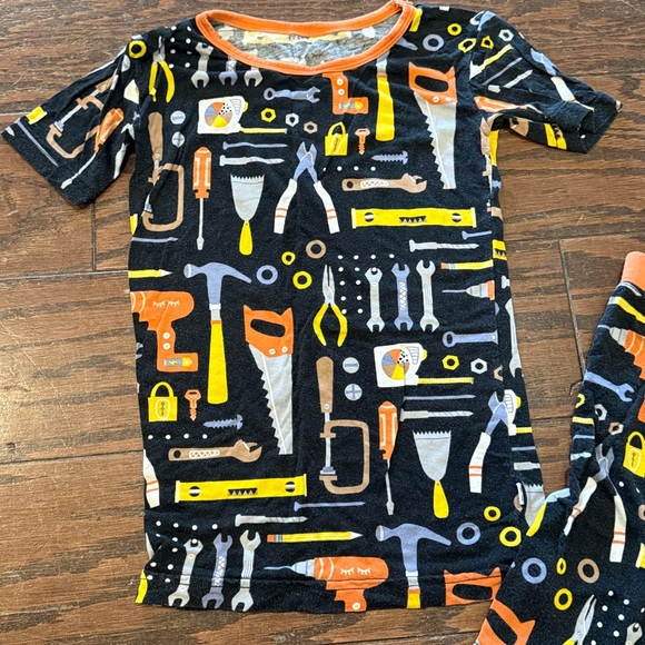 Little Sleepies Little Builders bamboo pajama set, 5/6 - Picture 3 of 6